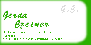 gerda czeiner business card